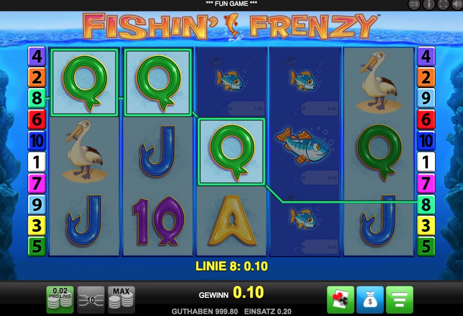 Fishing frenzy slot machine