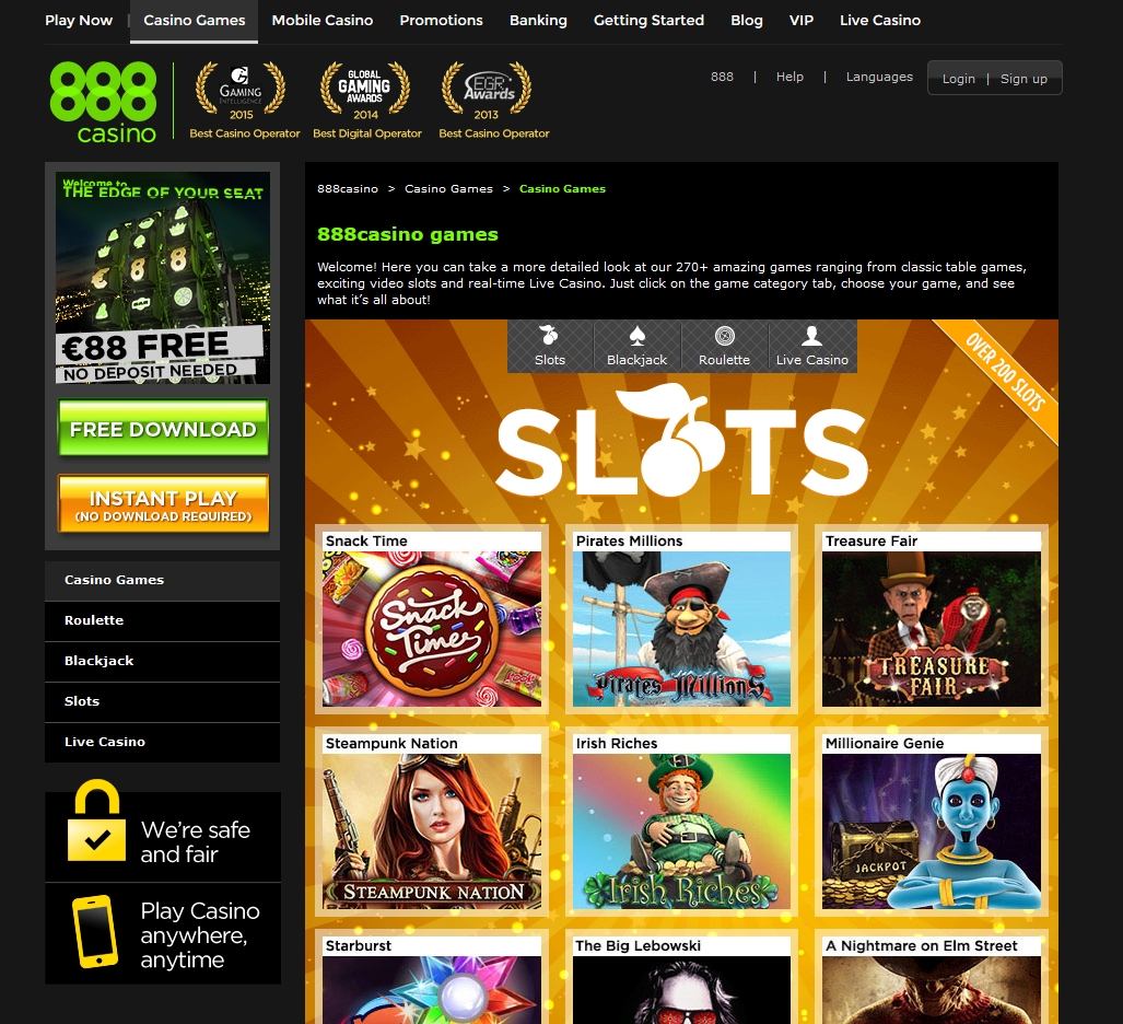 888 casino best slots